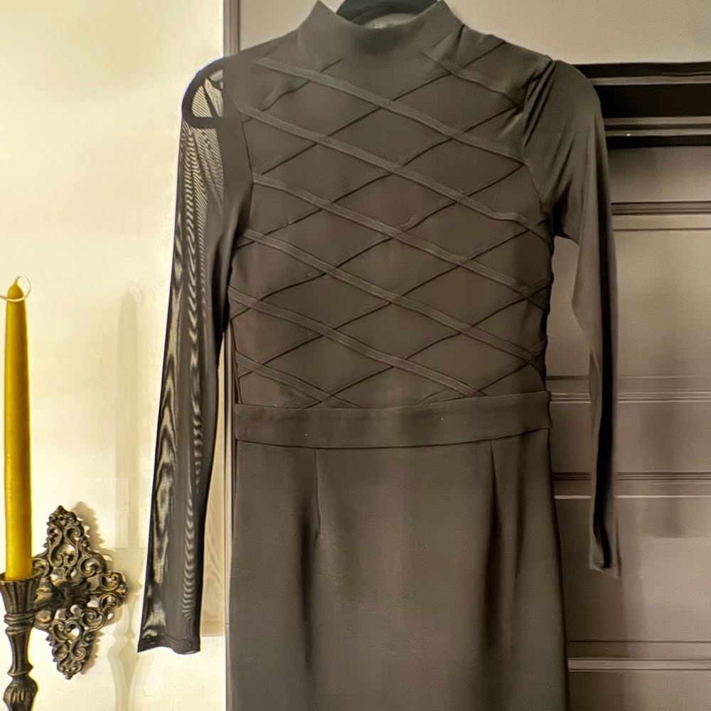 Guess Black Long Sleeve Dress